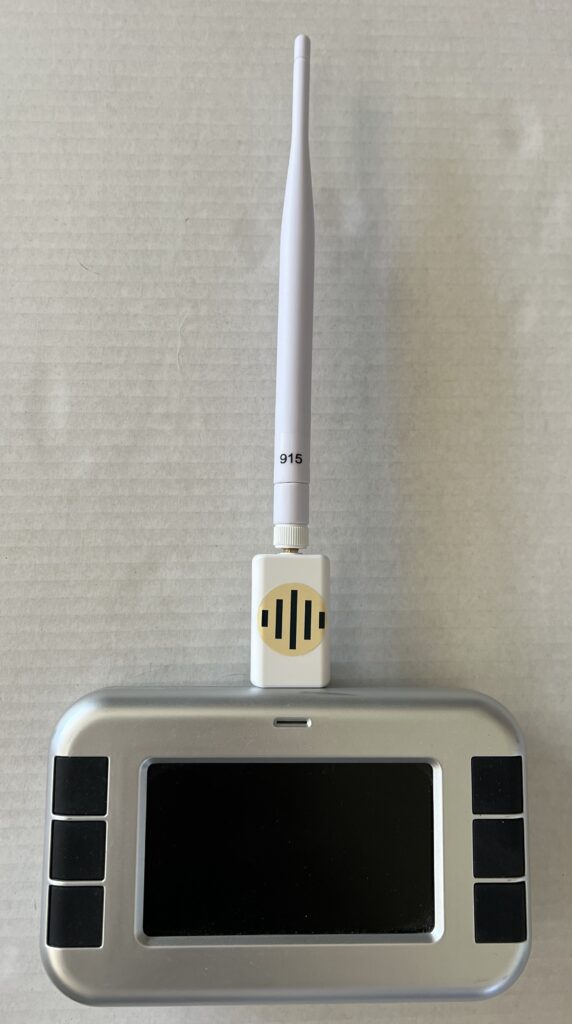 A rack controller with the USB wireless device installed